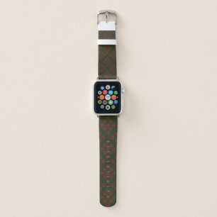 Red Teal Geometric Mandala Apple Watch Band