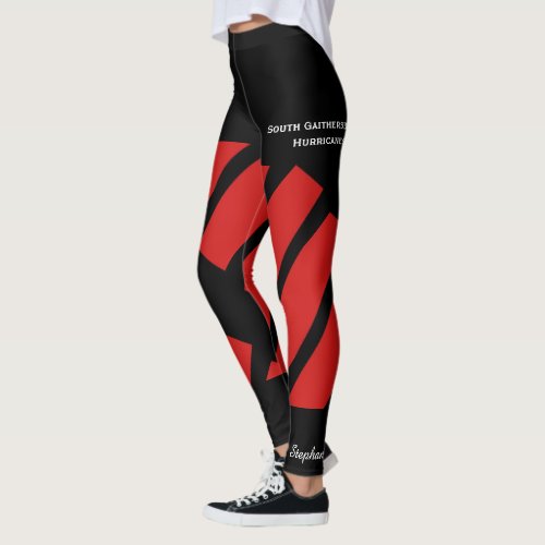 Red TeamClub Leggings with Fake Shorts