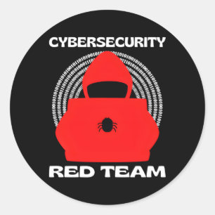 Red Team Cybersecurity Hacking Ethical Hacker Cybe Classic Round Sticker