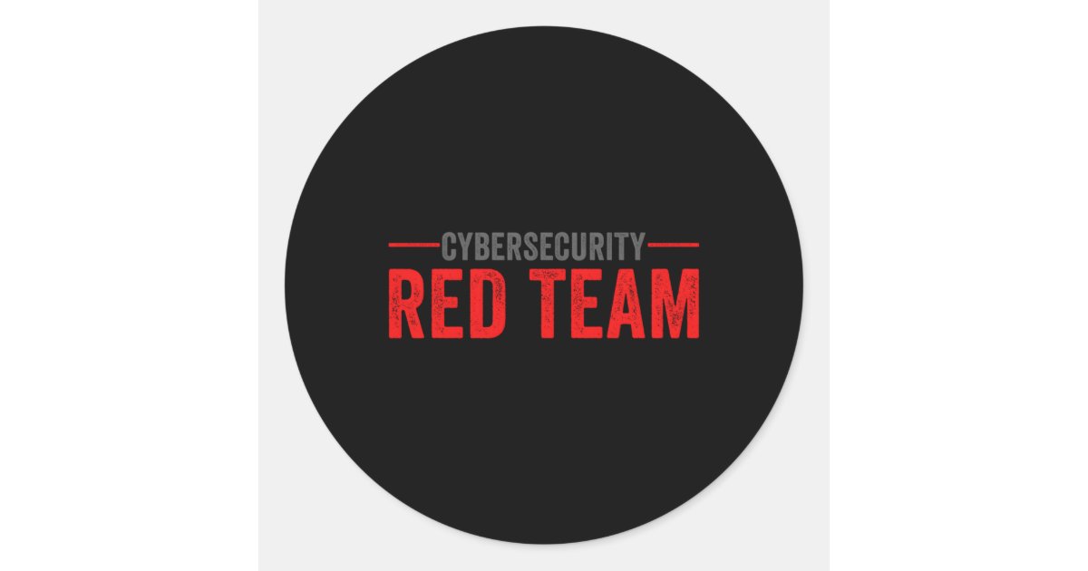 Red Team Cybersecurity It Security Expert Classic Round Sticker | Zazzle