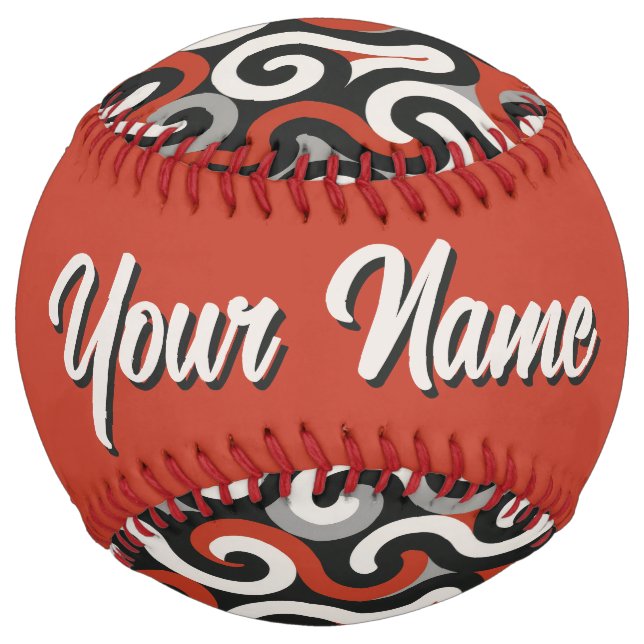 Red Team (personalize) Softball (Back)
