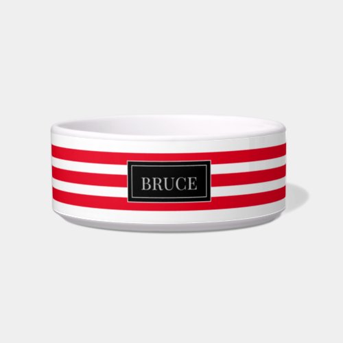 red  team personalized new pet bowl