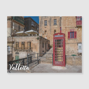 Red telephone booth in Valletta Malta