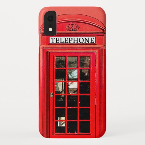 Red Telephone Box _ British Design iPhone XR Case