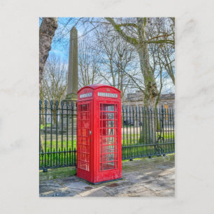 Red Telephone Box, Greenwich London UK Postcard