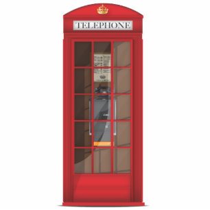 Red Telephone Box Statuette