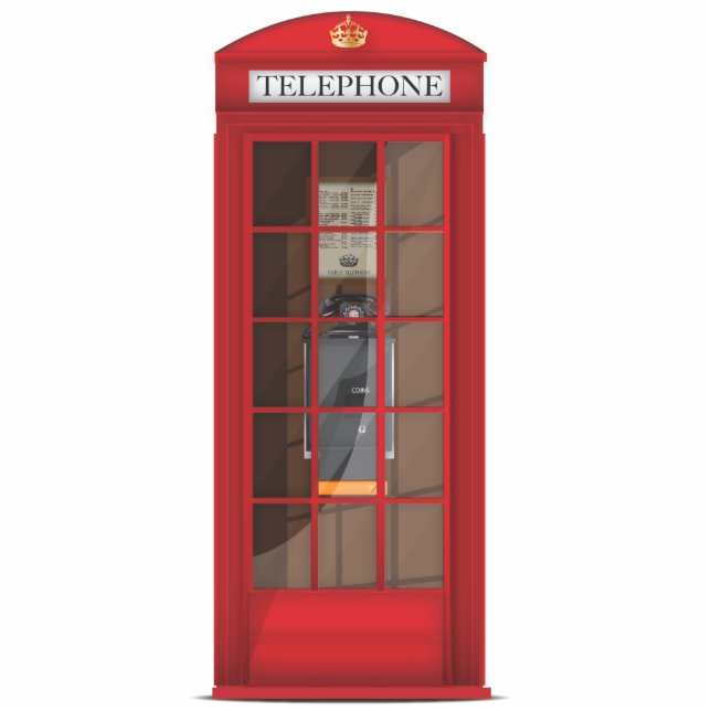 Red Telephone Box Statuette (Front)