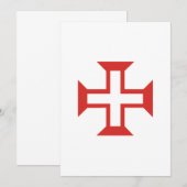 Red Templar Cross (Front/Back)