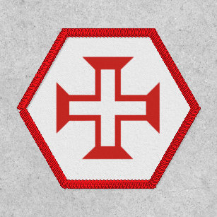 Red Templar Cross Patch