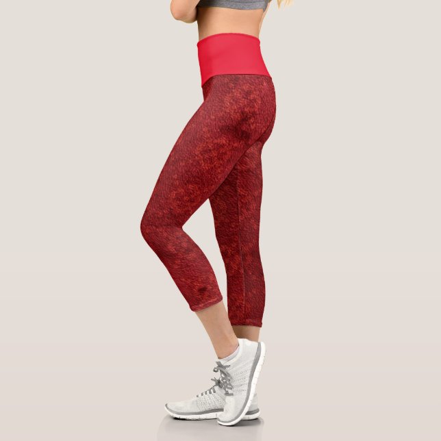Red Template  Capri Leggings (Left)
