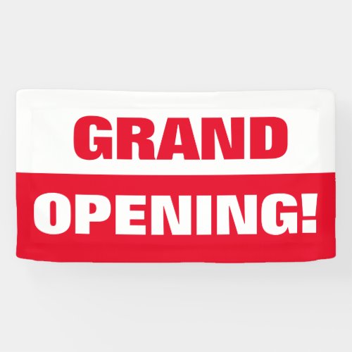 Red template grand opening business banner