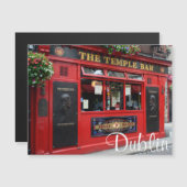 Red Temple Bar pub in Dublin, Ireland (Front/Back)