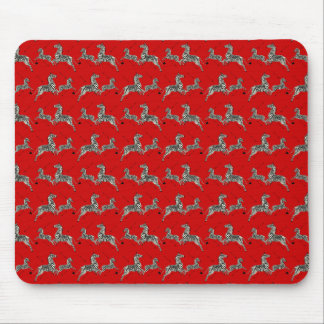 Red Tenenbaums Zebra Wallpaper Print Mouse Pad