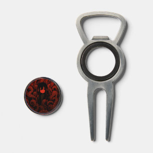 Red Tentacle Horror Anime Girl Divot Tool