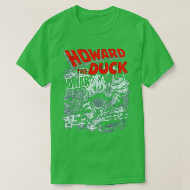 Red text Howard art the Duck gift for fans T-Shirt (Design Front)