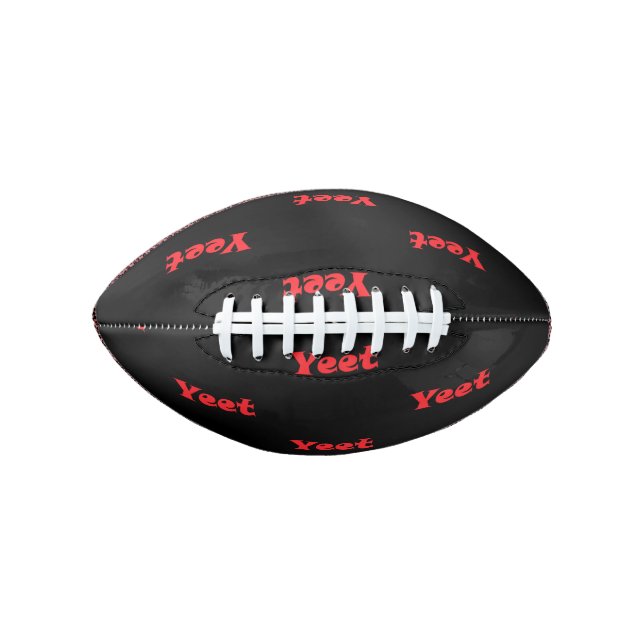 Red Text Yeeted Exclamation Viral Phrase Yeeting Football (Front)