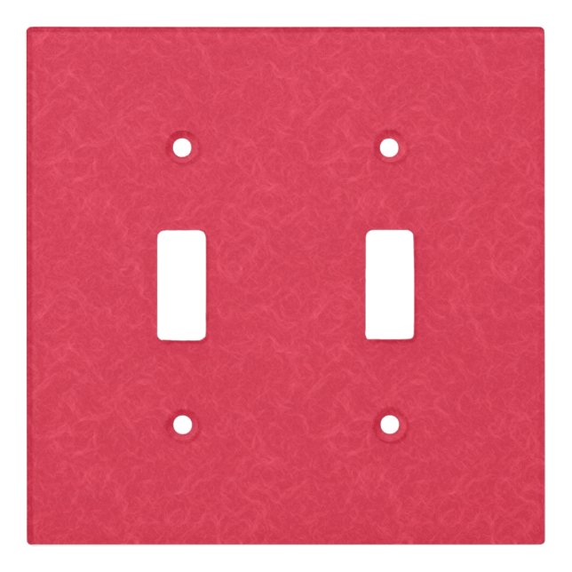 Red textured background with  swirling pattern light switch cover (Front)