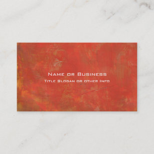 Red Textured Grunge Abstract Background Business Card