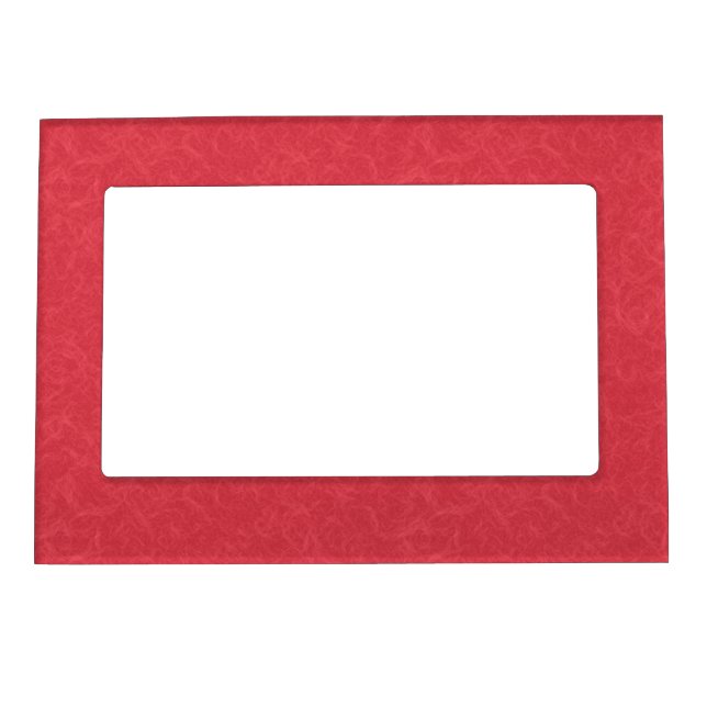 Red textured surface with subtle swirling pattern magnetic frame (Front)