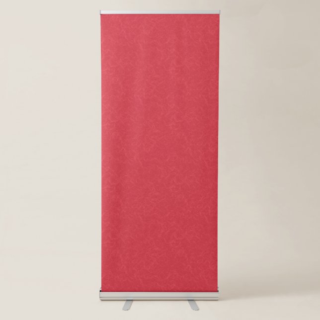 Red textured surface with subtle swirling pattern retractable banner (Front)