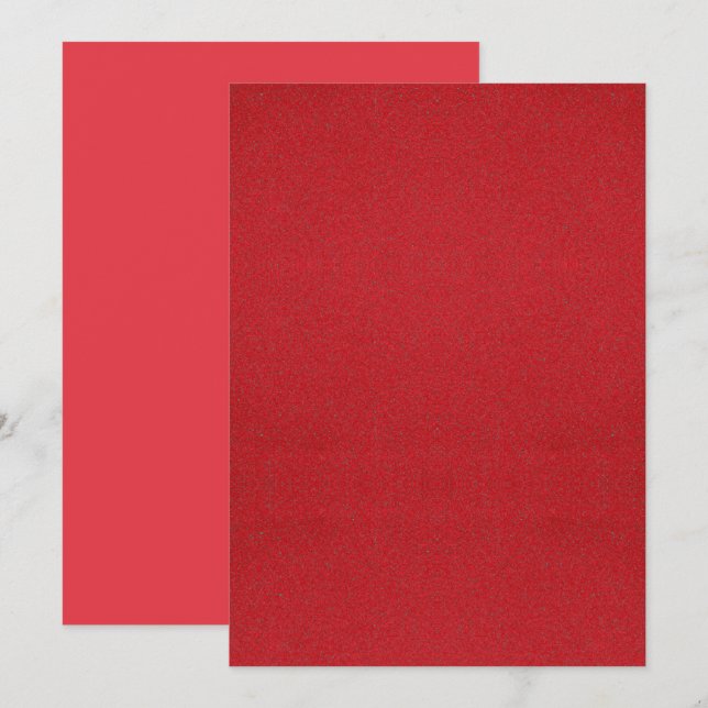 Red Textured Thank You Card – Bulk Custom (Front/Back)