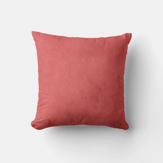 Red Textured Throw Pillow (Front)
