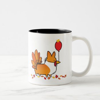 Red Thanksgiving Turkey Corgi Mug | Corgithings by CorgiThings at Zazzle