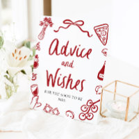 Red That's Amore Italian Pizza Advice and Wishes