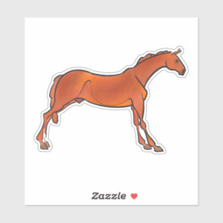 Red the Saddlebred Sticker
