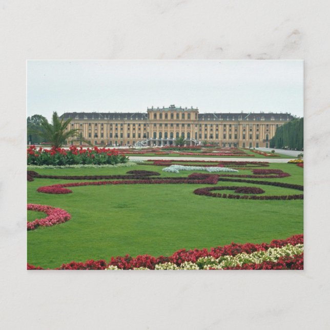 Red The Shonbrunn Castle of the Habsburgs, Vienna, Postcard (Front)