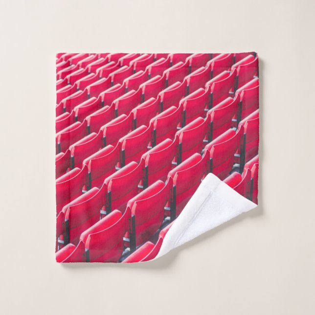Red theater chairs wash cloth (Wash Cloth)