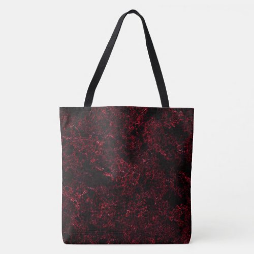 Red thick sponge upon dark red background tote bag