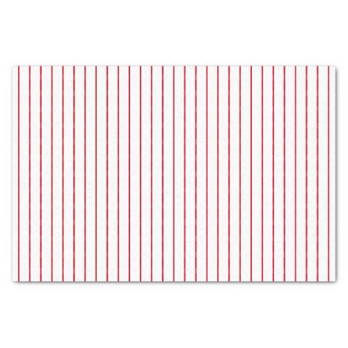 Red Thin Lined Pin Striped Pattern Tissue Paper