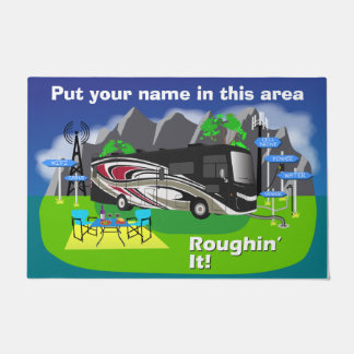 Red Thor Palazzo Class A RV Roughin' It Doormat