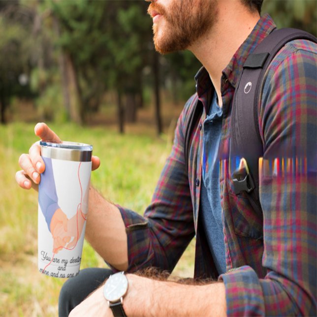 Red Thread of Fate – Soulmate Hand-Holding Love Ar Insulated Tumbler (Creator Uploaded)