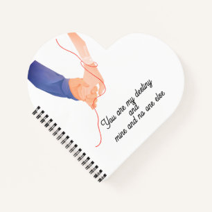 Red Thread of Fate – Soulmate Hand-Holding Love Ar Notebook