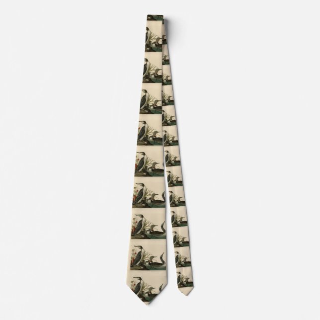 Red-Throated Diver (Loon) Audubon Birds of America Neck Tie (Front)