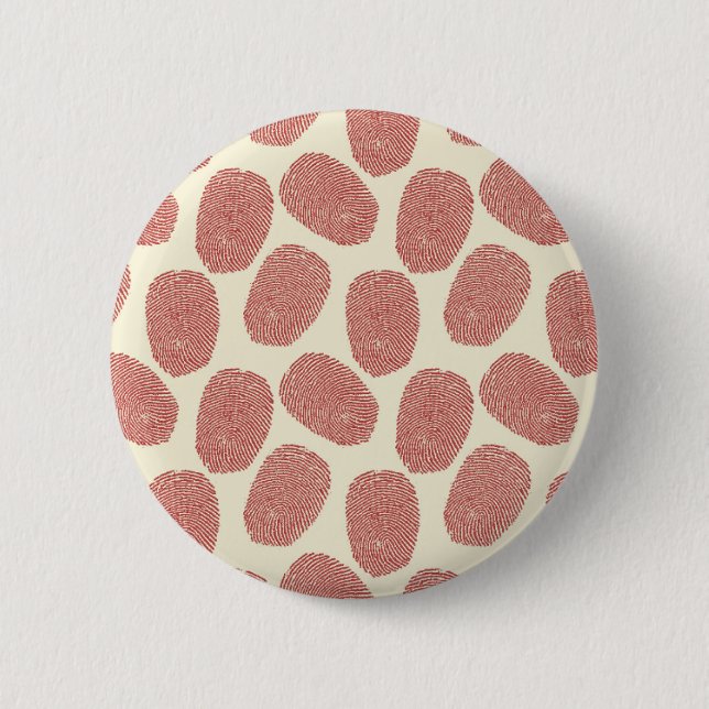 Red Thumbprint Pattern Button (Front)