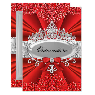 Red Quinceanera Invitations 6