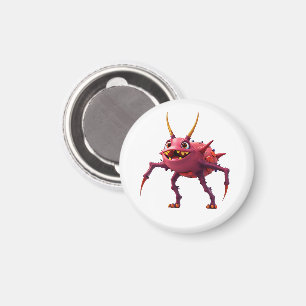 Red TickToc Monster - Magnet