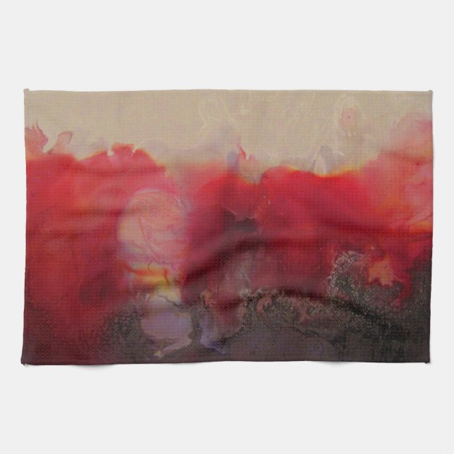 Red Tide Kitchen Towel (Horizontal)
