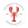 Red Tide | Lobster Bake Classic Round Sticker