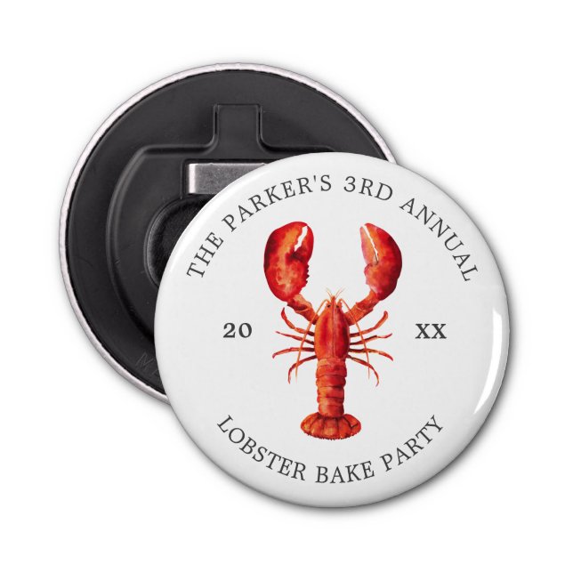 Red Tide | Lobster Bake Custom Bottle Opener (Front)