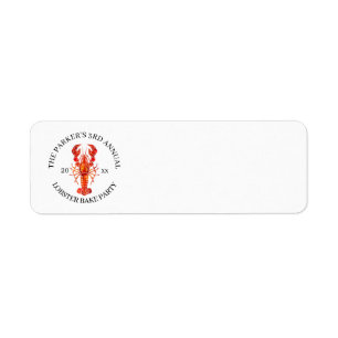 Red Tide   Lobster Bake Label