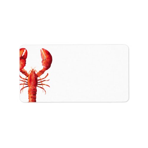 Red Tide  Lobster Themed Blank Address Label