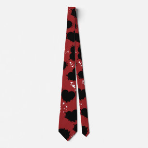 Red Tie Black Hearts and White