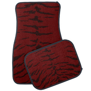 Red Tiger Digital Print Car Floor Mat