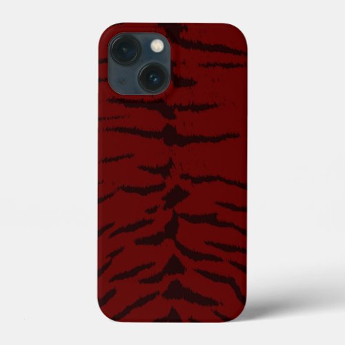 Red Tiger Digital Print iPhone 13 Mini Case