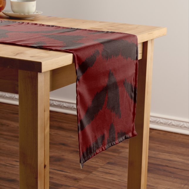 Red Tiger Digital Print Short Table Runner (In Situ)