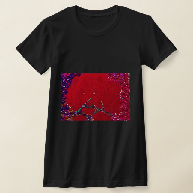 Red Tiger in Elysium T-Shirt (Laydown)